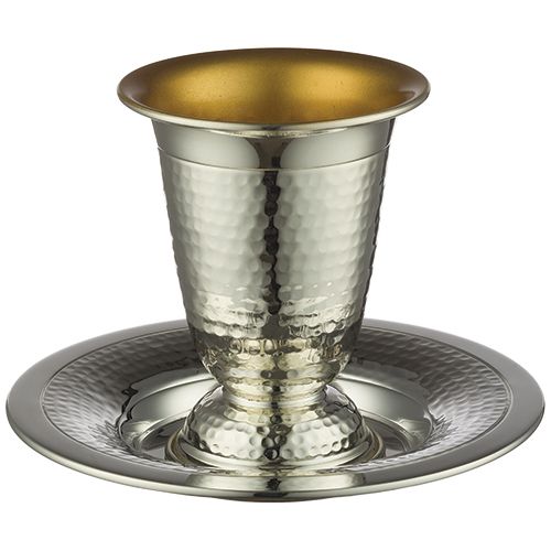 Copa de Kidush de metal  10cm