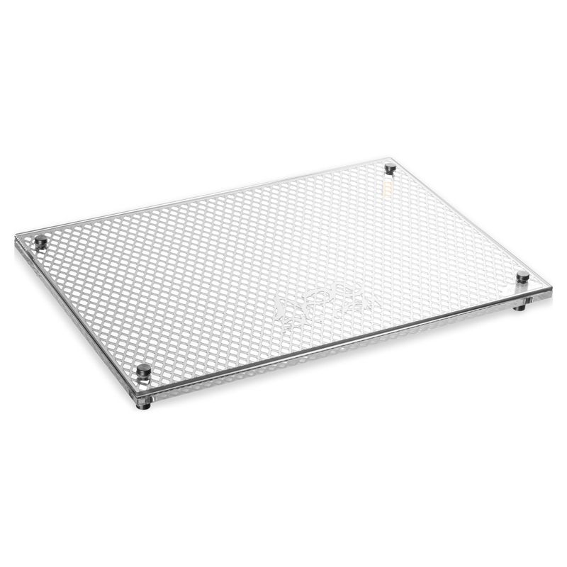 Bandeja para Jala  Laser Cut White &amp; silver-11x17