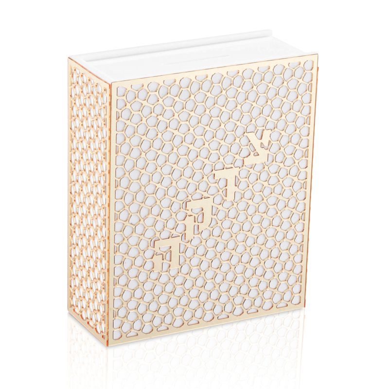 Alcancia para Tzedaka Laser Cut Gold