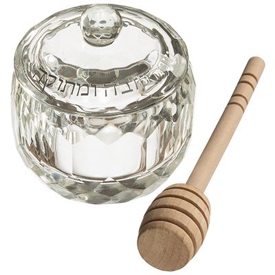 Mielera de cristal redonda 7 cm