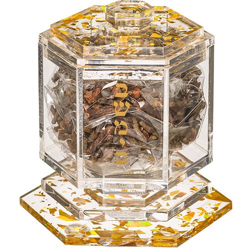 Besamim en acrilico 7.5 cm-Gold