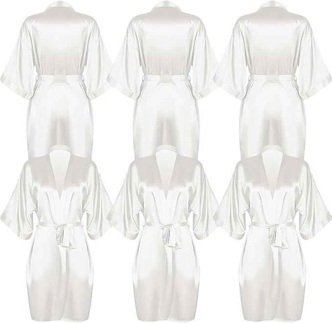 Bata de satin blanca