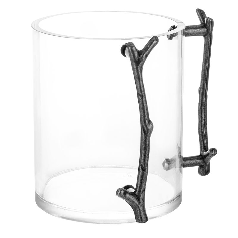 Netilat Yadaim en acrilico Twig plateada