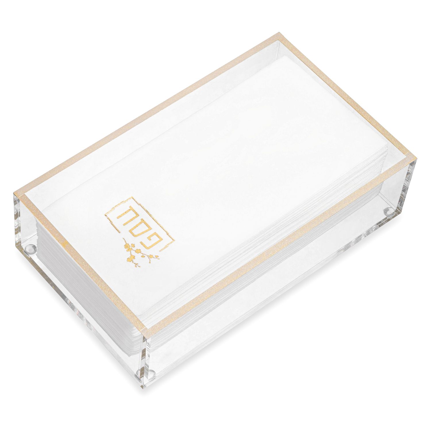 Porta servilleta en acrilico Guest Towel dorado