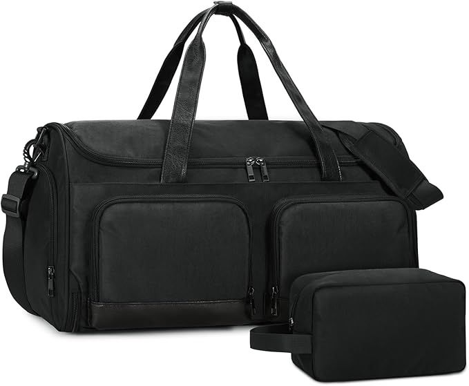 Set de Bolsa de viaje convertible con neceser wand negra