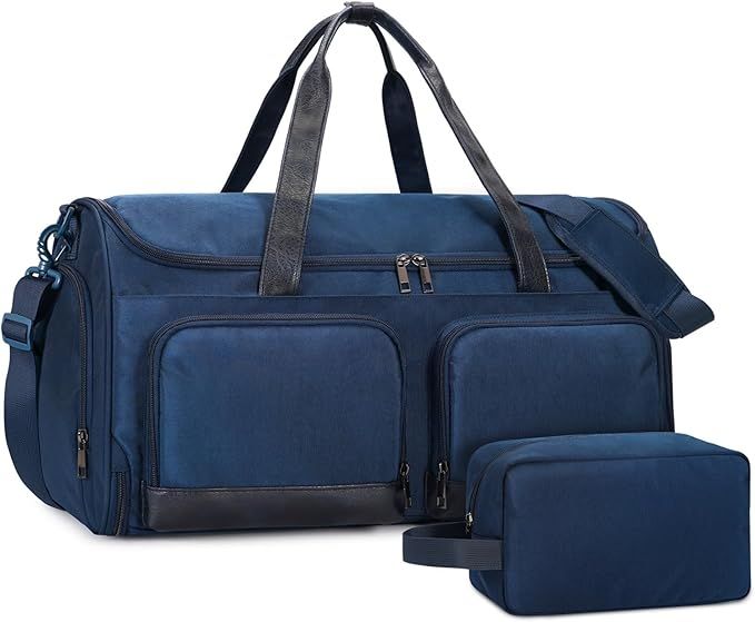 Set de Bolsa de viaje convertible con neceser wand azul