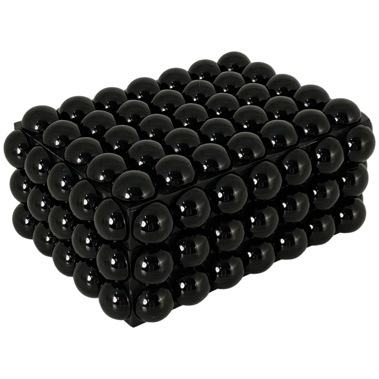 CAJA DECORATIVA NEGRA 19X14X8.5CM