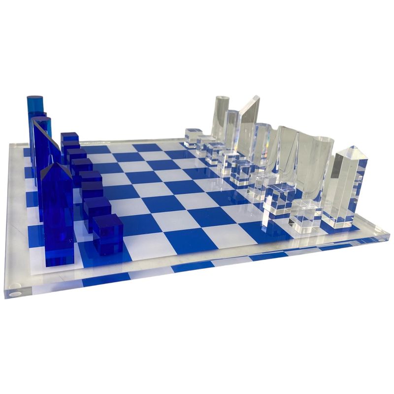 JUEGO DE AJEDREZ AZUL