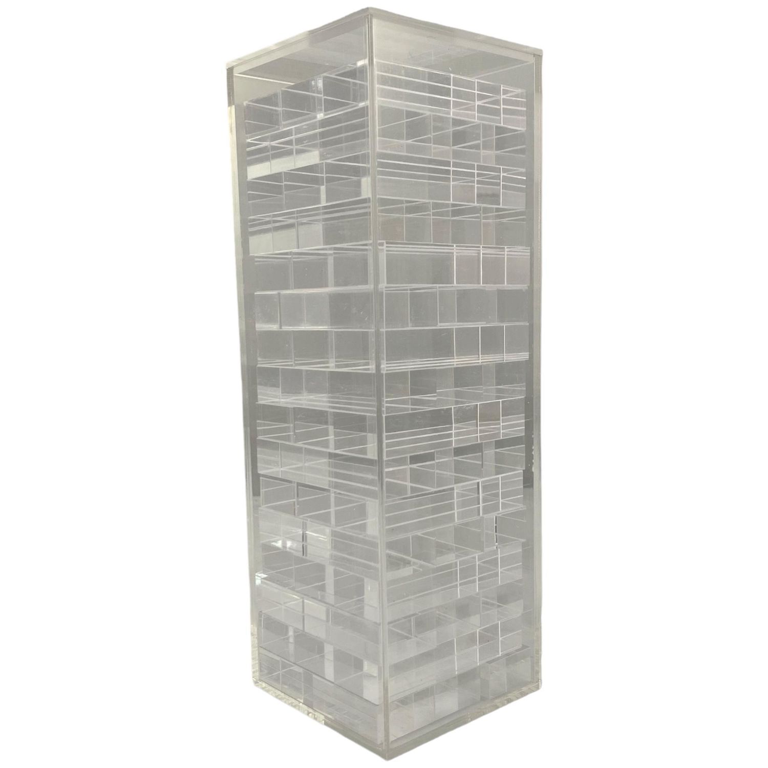 JUEGO DE JENGA EN ACRILICO TRANSPARENTE