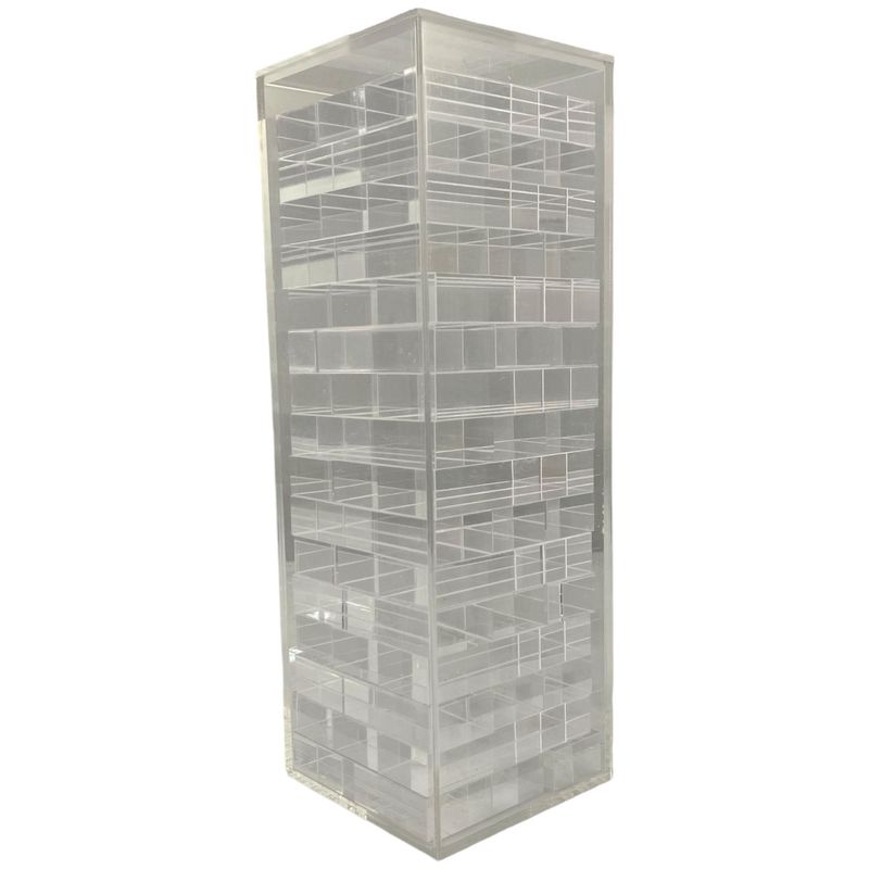 JUEGO DE JENGA EN ACRILICO TRANSPARENTE