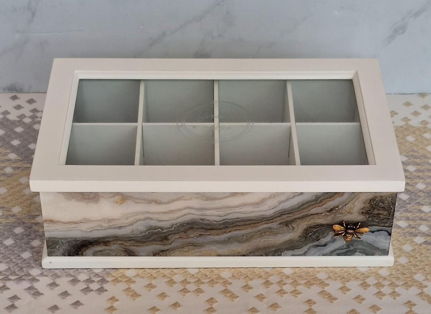 CAJA DE TE BLANCA