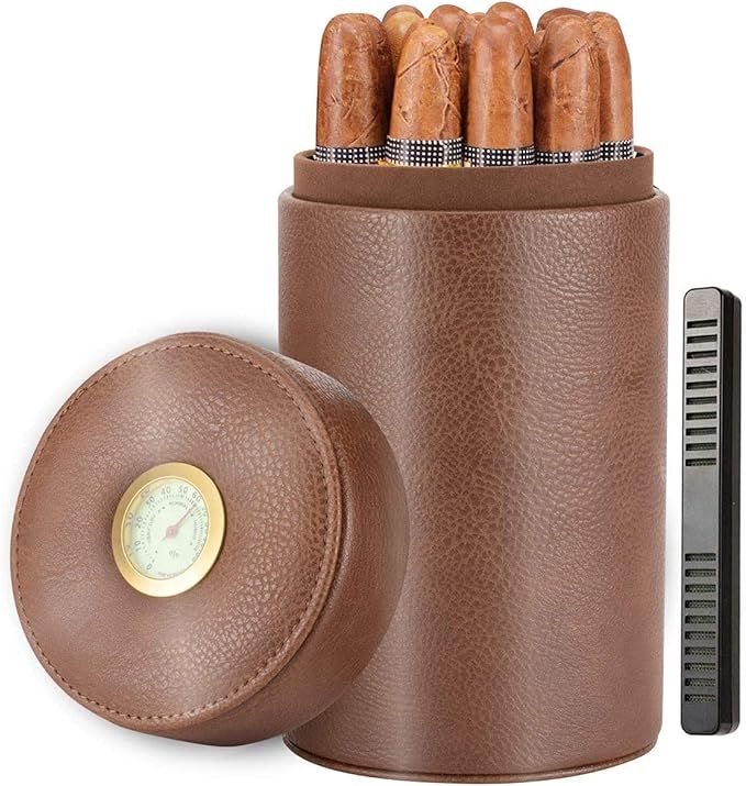 Envase de cuero para habanos