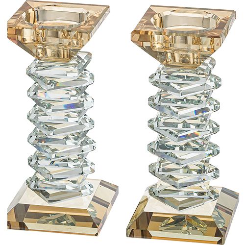 Candelabro de cristal  14 cm