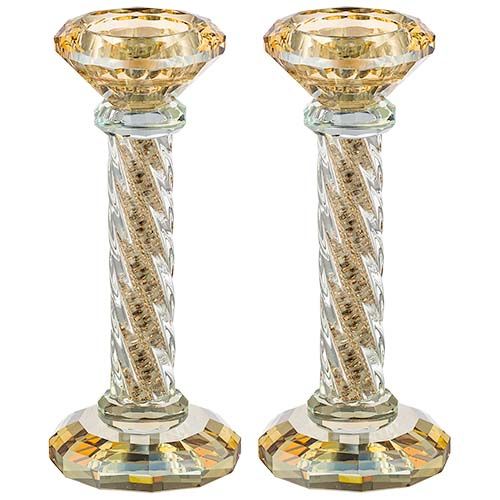 Candelabro de cristal 16.5 cm