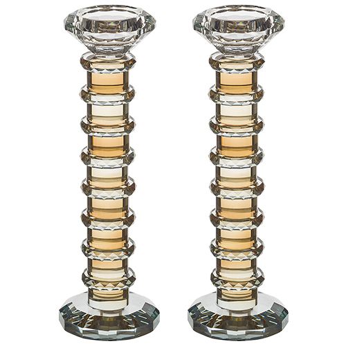 Candelabro de cristal 22.5 cm