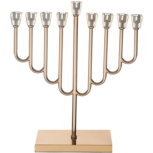 Janukia de Metal con cristal Rose gold 36 cm