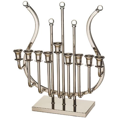 Janukia en nickel en forma de Arpa 36 cm