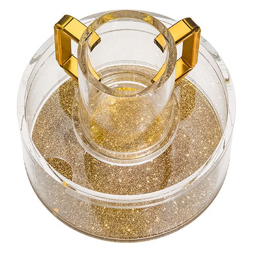 Maim ajaronim en acrílico dorado 15 cm