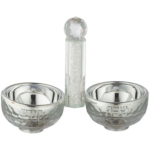 Salero con base de cristal 10*14 cm