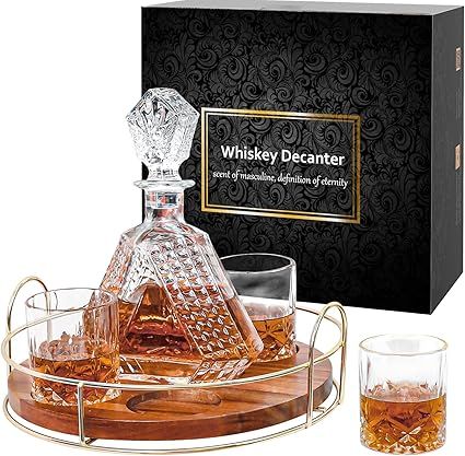 Set de decanter con vasos y bandeja