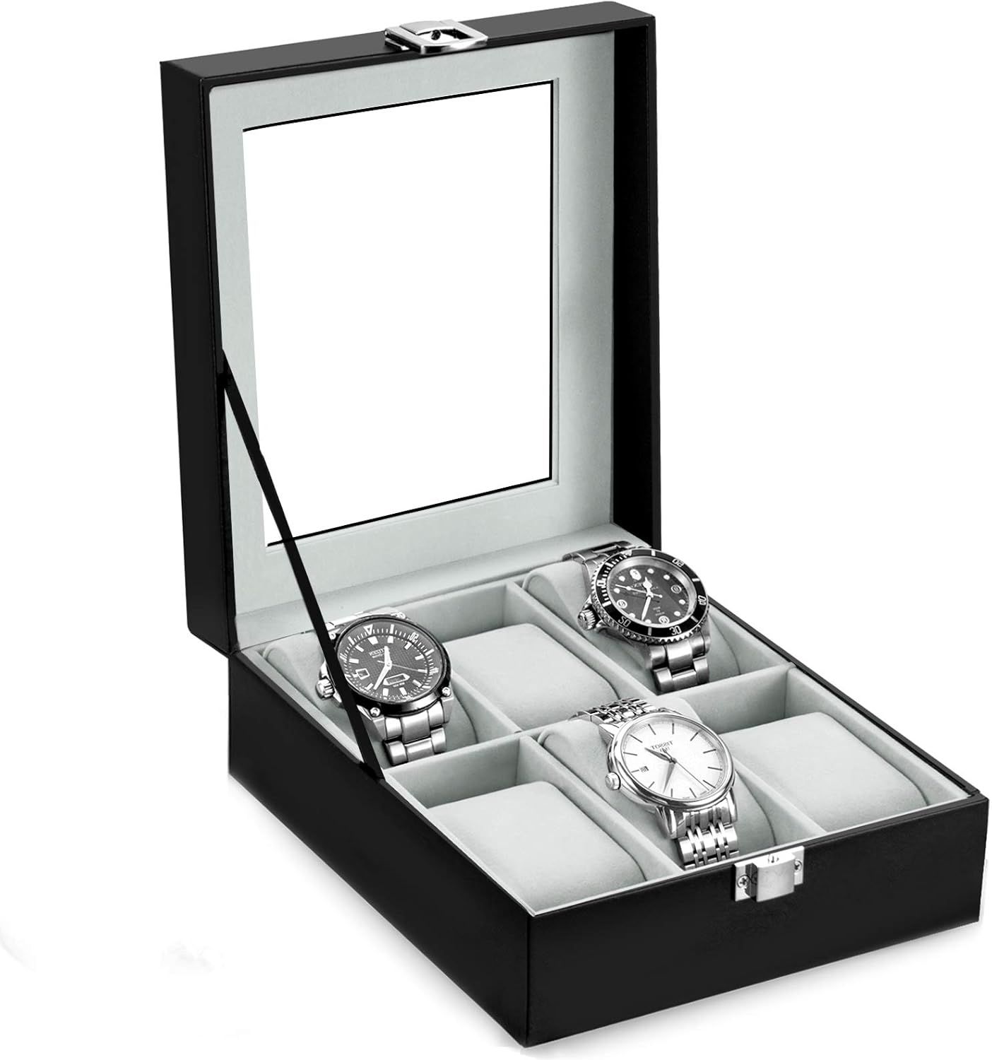 Caja para reloj 6 slot cuadrado