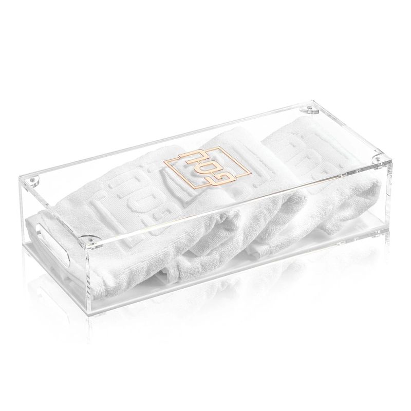 Caja de toallas para pesaj con detalles dorado