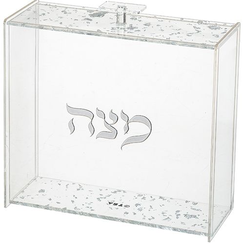 Caja para matza en acrilico 23x21 cm
