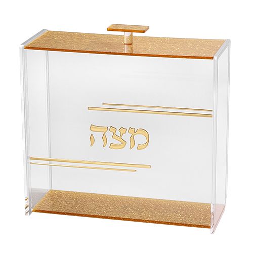 Caja para matza en acrilico 23x21 cm