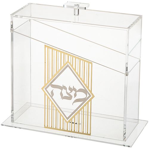 Caja para matza en acrilico 23x21 cm