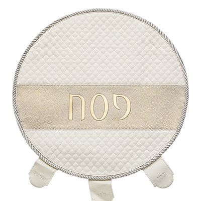 Cobertor de Matza en Cuerina detalles dorados