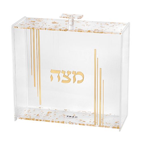 Caja para matza en acrilico 23x21 cm