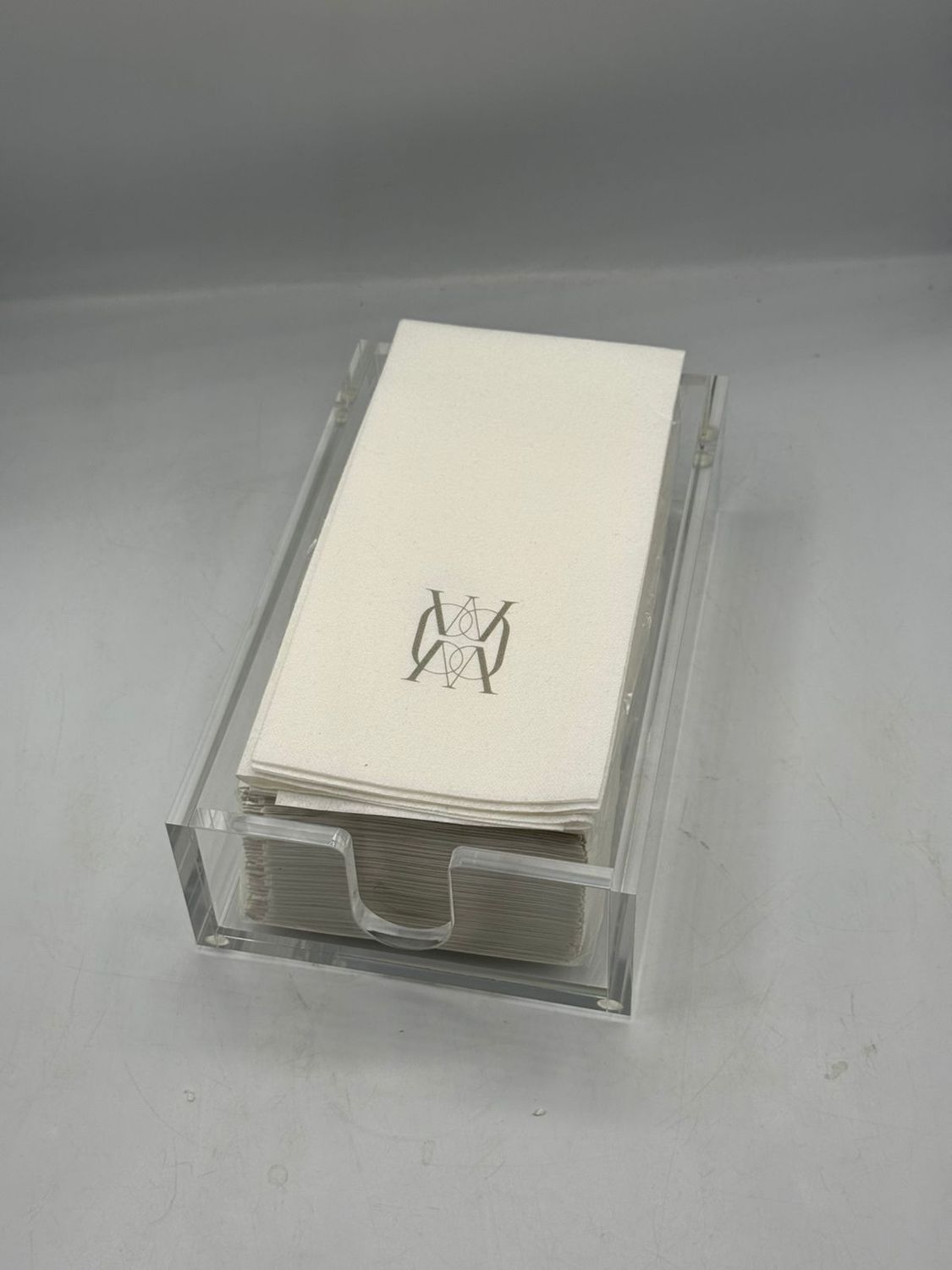 SERVILLETERO RECTANGULAR TRANSPARENTE