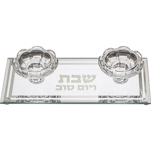 Candelabros de cristal 20x9 cm