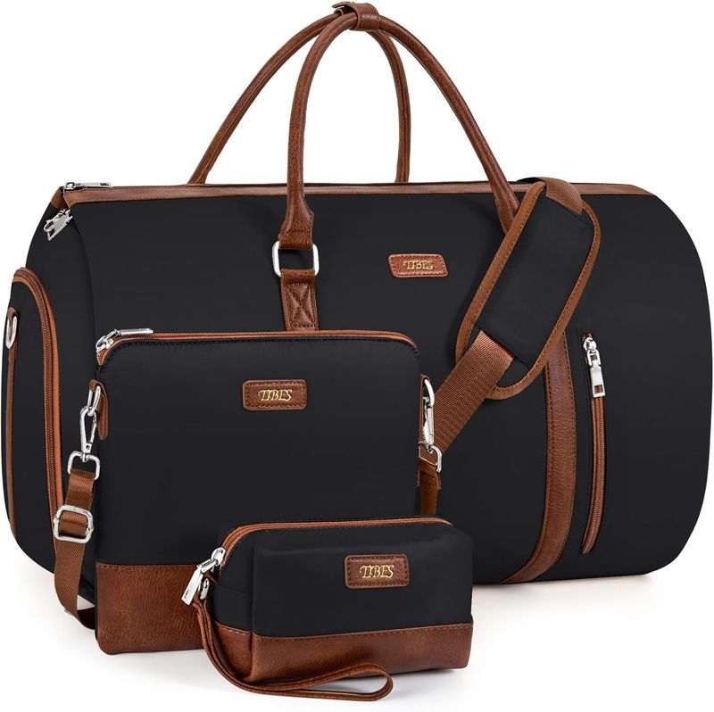 Bolsa de lona convertible negro