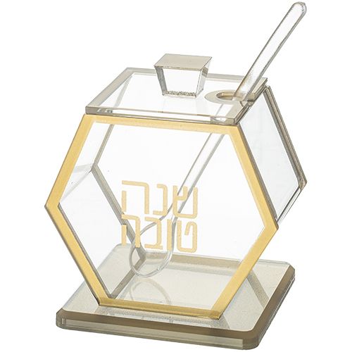 Mielera Acrilica detalels dorados