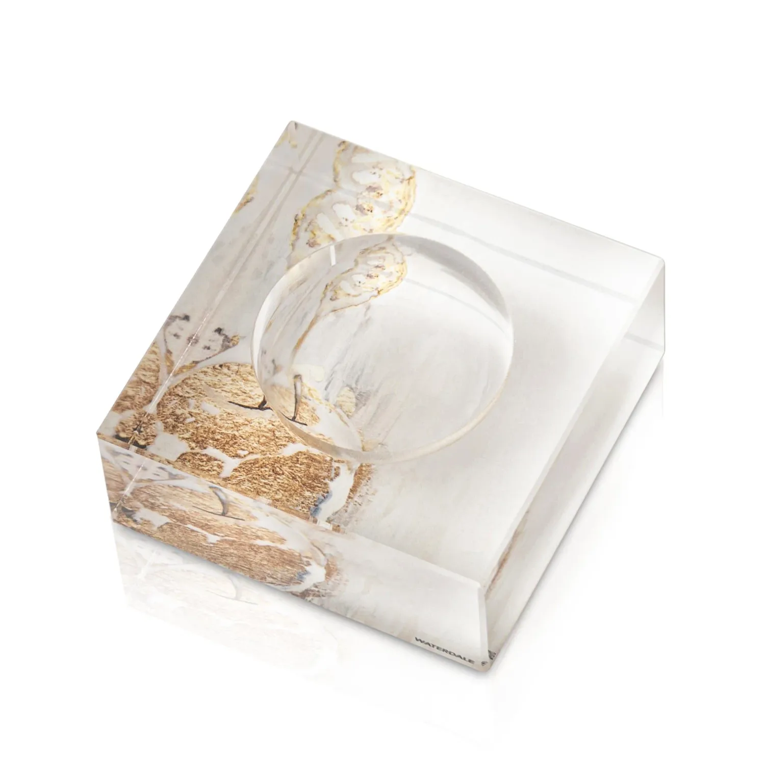 Base de Acrílico para Sal en Blanco con detalles