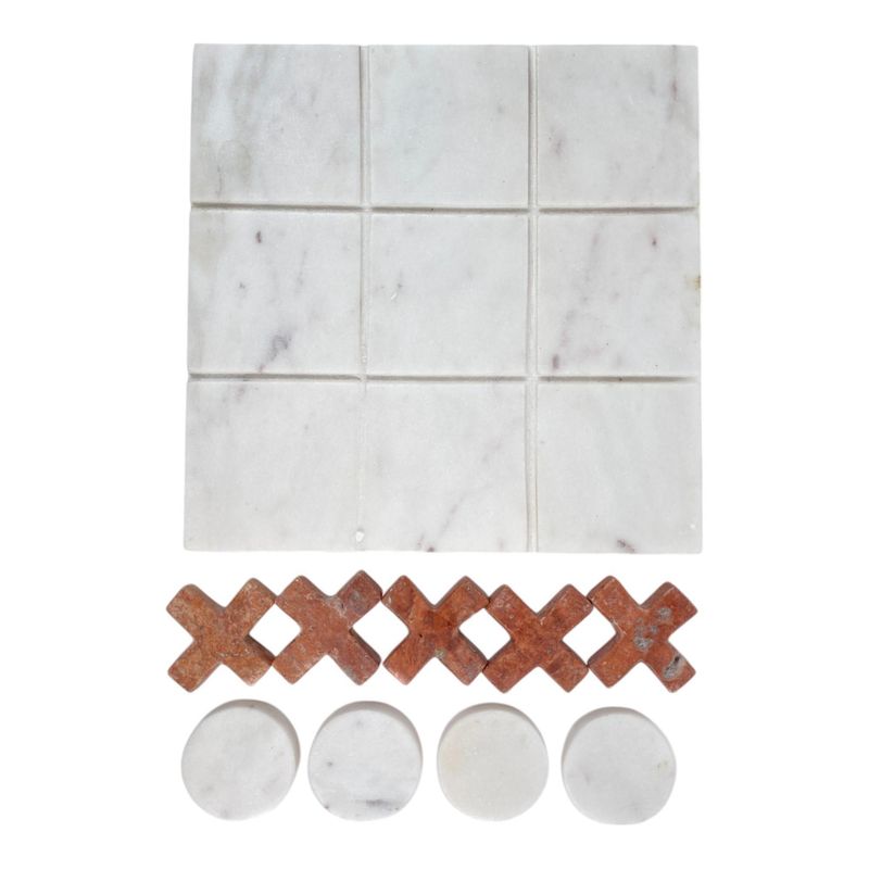 Tic tac toe de marmol 22.5X22.5X2.5CM
