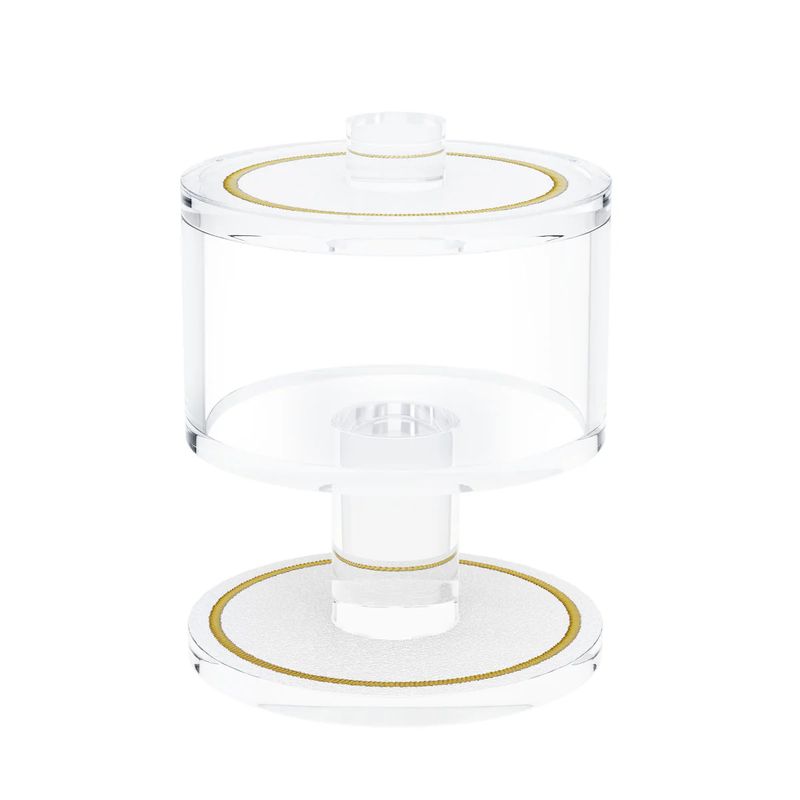 Salero en acrilico Leatherite Dorado