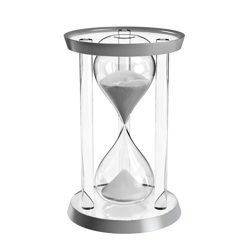 Reloj de Arena 30 min Plateado