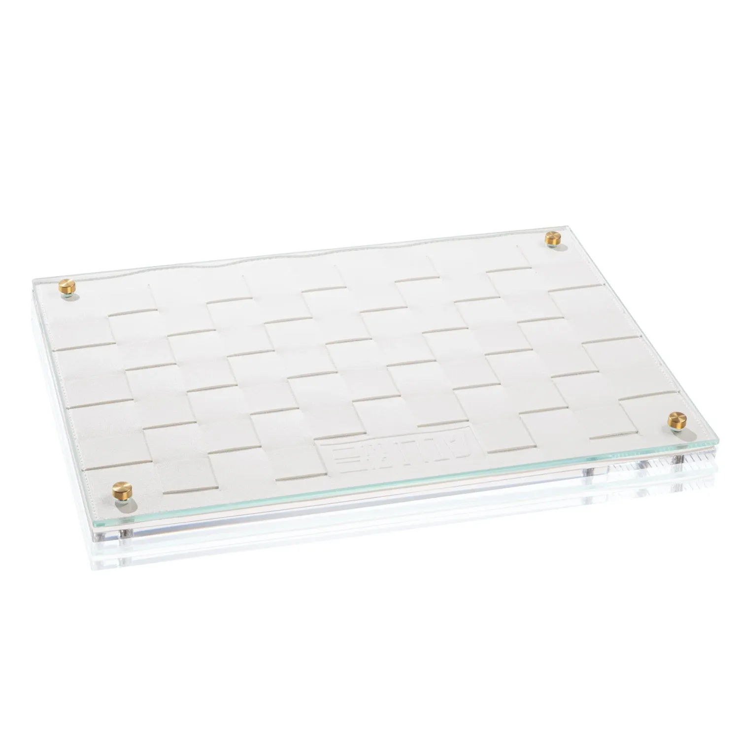 Bandeja para Jala - Cuero - Tejido - Dorado