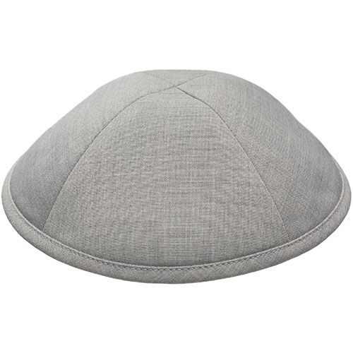 Kipa de tela 19 cm - Gris claro