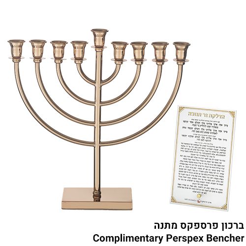 Janukia de metal en semi circulo de 32 cm - Oro rosa