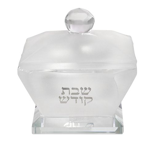 Salero de cristal con tapa esmerilado