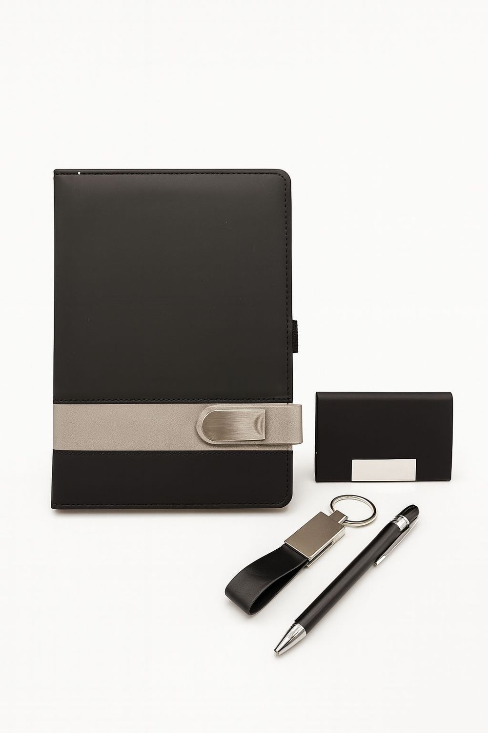 Set ejecutivo silver edition - 4 piezas