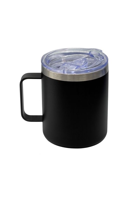 TAZA DE METAL  NEGRA 400ML
