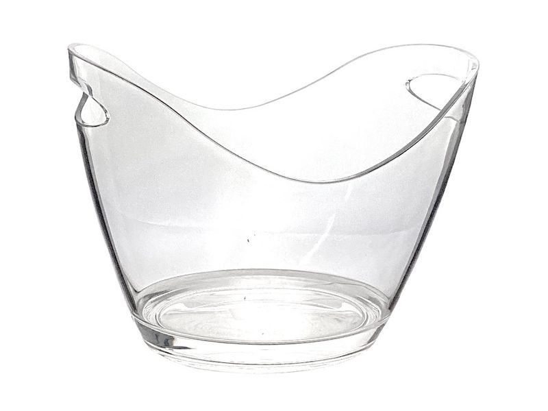 HIELERA TRANSPARENTE 20X20X27CM