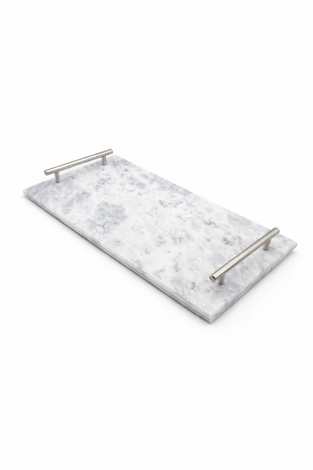 BANDEJA RECTANGULAR DE MARMOL CON MANIJA 40X20CM