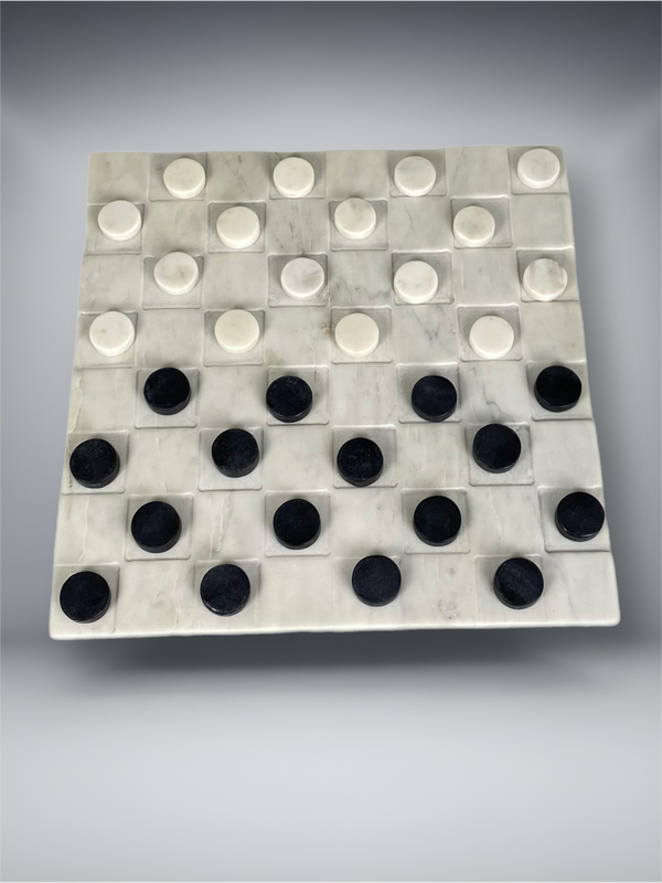 Juego de Damas en mármol con opción en ajedrez