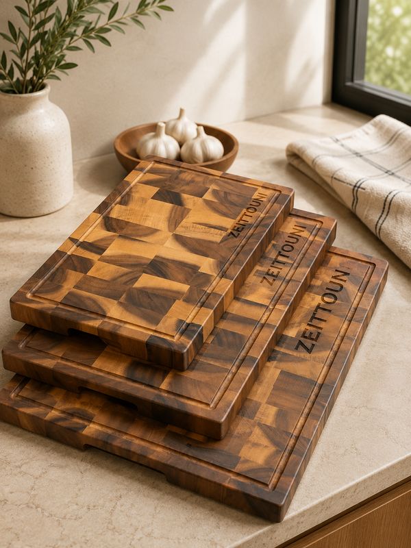 Tabla rectangular de madera para carving en 3 tamaños