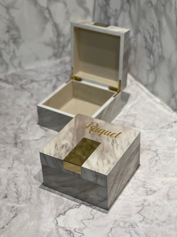 CAJA DECORATIVA MARMOLEADA